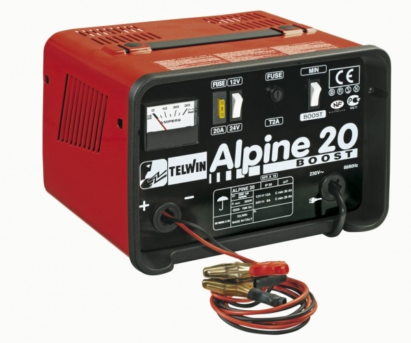 Устройство для зарядки аккмуляторов TELWIN ALPINE 20 BOOST (12-24 В) (807546) Устройство для зарядки аккмуляторов TELWIN ALPINE 20 BOOST (12-24 В) (807546)