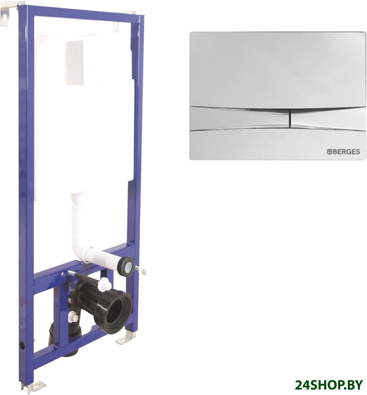 Инсталляция для унитаза Berges Wasserhaus Novum 525 F3 040000+040053 Инсталляция для унитаза Berges Wasserhaus Novum 525 F3 040000+040053