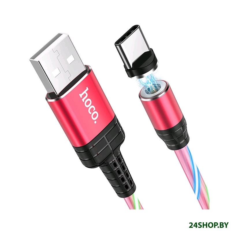 Кабель Hoco U90 Type-C (красный) Кабель Hoco U90 Type-C (красный)