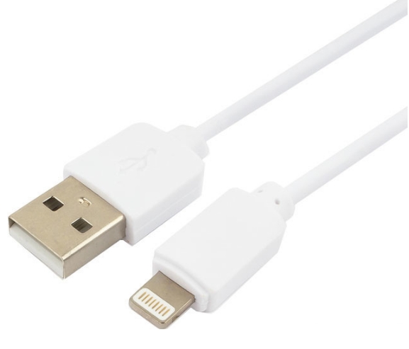 Кабель ГАРНИЗОН GCC-USB2-AP2-1M-W 1.0m (белый) Кабель ГАРНИЗОН GCC-USB2-AP2-1M-W 1.0m (белый)