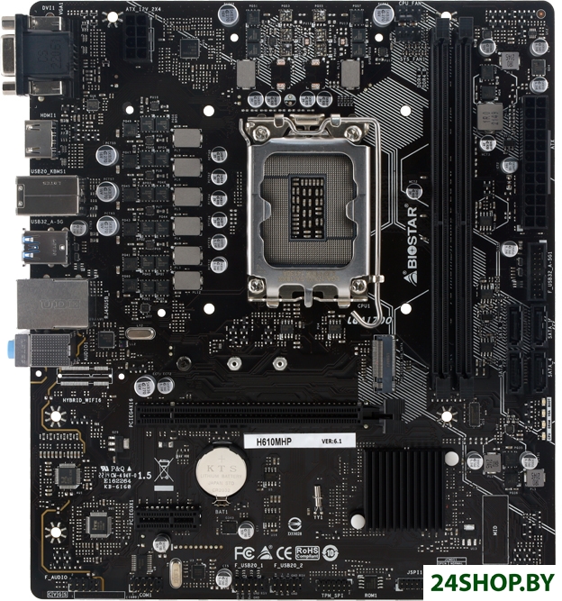 Материнская плата BIOSTAR H610MHP Ver. 6.1 Материнская плата BIOSTAR H610MHP Ver. 6.1