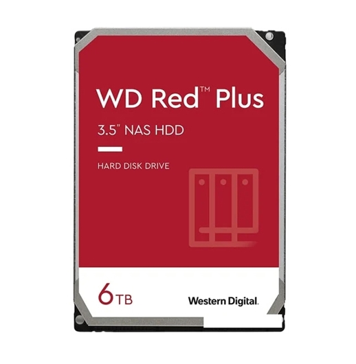 Жесткий диск WD Original SATA-III 6Tb WD60EFZX NAS Red Plus Жесткий диск WD Original SATA-III 6Tb WD60EFZX NAS Red Plus