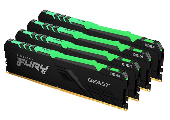 Оперативная память Kingston FURY Beast RGB 4x8GB DDR4 PC4-25600 KF432C16BBAK4/32 Оперативная память Kingston FURY Beast RGB 4x8GB DDR4 PC4-25600 KF432C16BBAK4/32