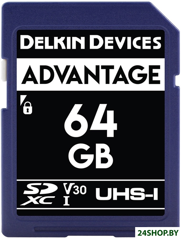 Карта памяти Delkin Devices SDXC Advantage UHS-I 64GB Карта памяти Delkin Devices SDXC Advantage UHS-I 64GB