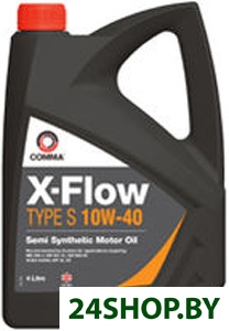 Моторное масло Comma X-Flow Type S 10W-40 4л Моторное масло Comma X-Flow Type S 10W-40 4л