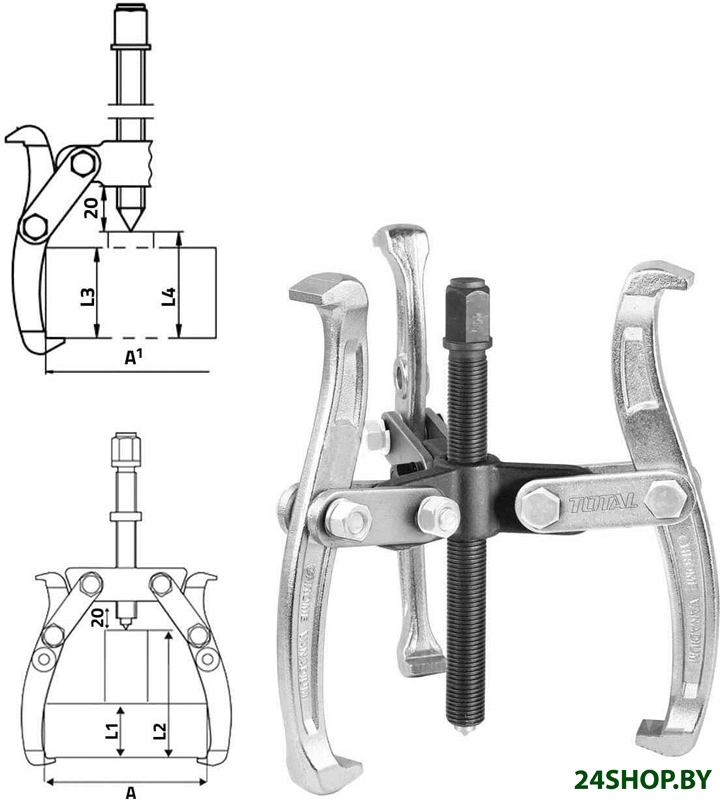 Съемник подшипников Total THTGP336 Съемник подшипников Total THTGP336