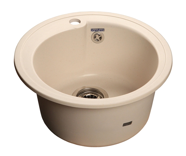 Кухонная мойка GranFest Rondo GF-R450 (белый) Кухонная мойка GranFest Rondo GF-R450 (белый)