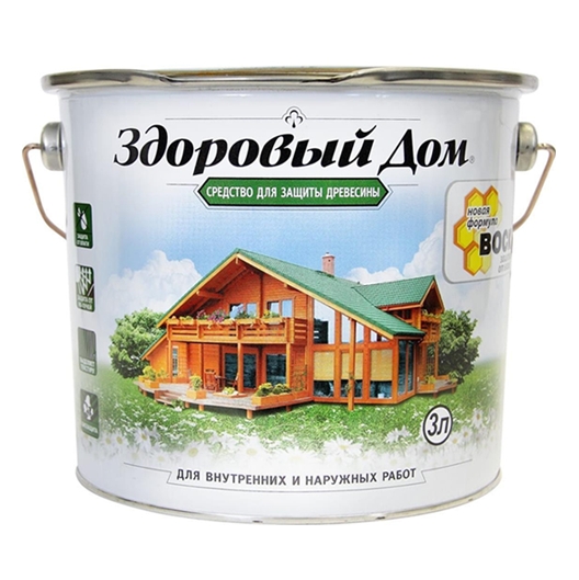 Пропитка Здоровый дом 3 л (бесцветный) Пропитка Здоровый дом 3 л (бесцветный)