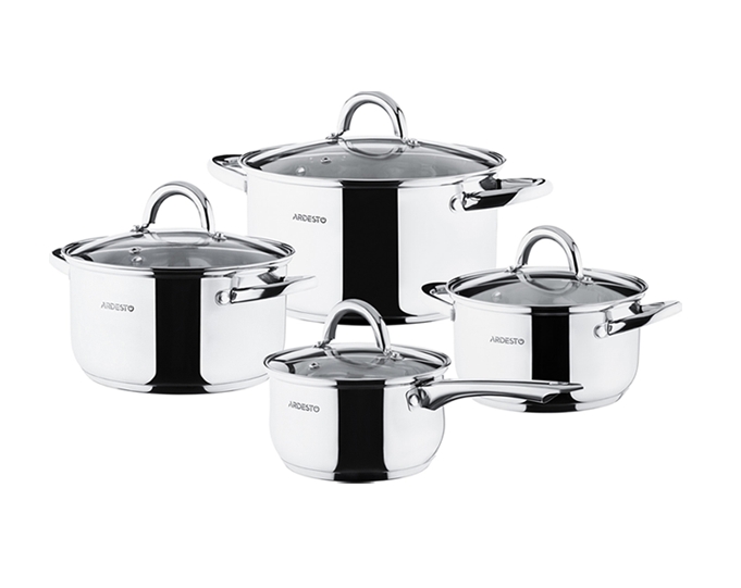 Набор кастрюль Ardesto Gemini Gourmet AR1908PS Набор кастрюль Ardesto Gemini Gourmet AR1908PS