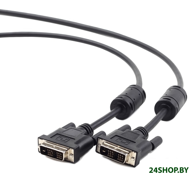 Кабель Cablexpert DVI-D 1.8м (черный) CC-DVI2L-BK-6 Кабель Cablexpert DVI-D 1.8м (черный) CC-DVI2L-BK-6