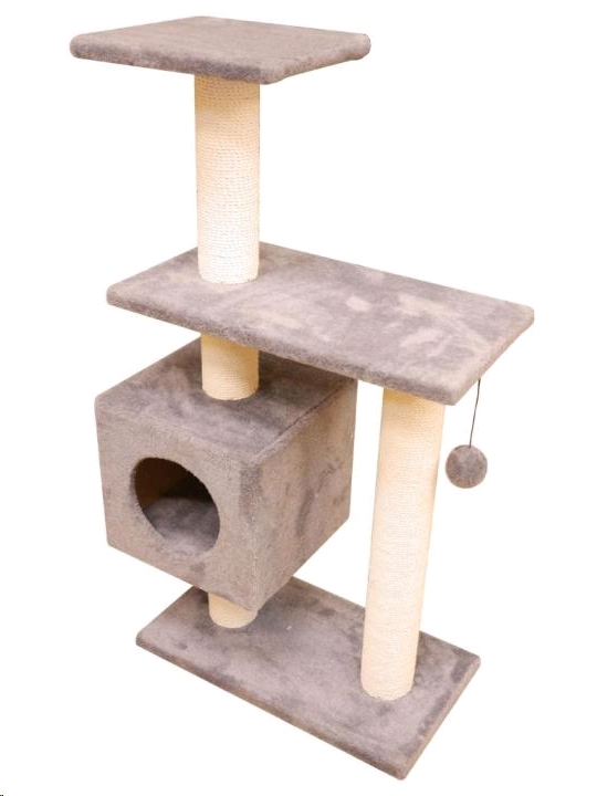 Комплекс для кошек Cat House Буран 1.06 (хлопок серый) Комплекс для кошек Cat House Буран 1.06 (хлопок серый)