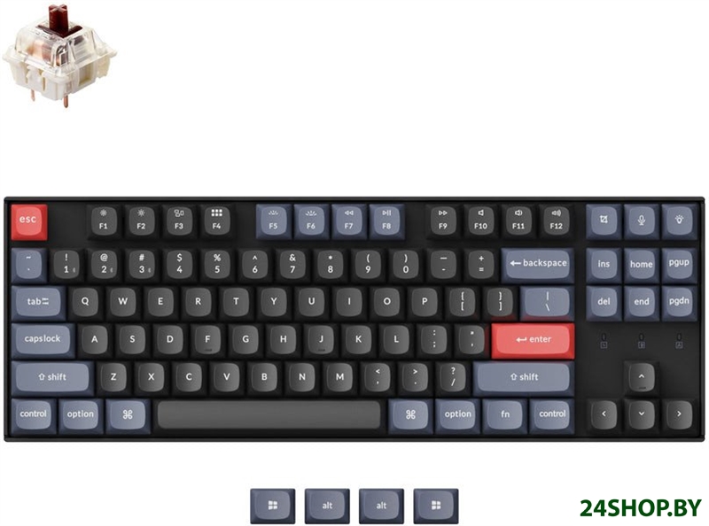 Клавиатура Keychron K8 Pro RGB K8P-H3-RU (Gateron G Pro Brown) Клавиатура Keychron K8 Pro RGB K8P-H3-RU (Gateron G Pro Brown)