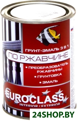 Эмаль Euroclass грунт-эмаль по ржавчине (шоколадный, 0.9 кг) Эмаль Euroclass грунт-эмаль по ржавчине (шоколадный, 0.9 кг)