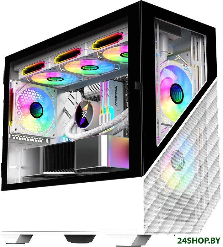 Корпус 1stPlayer DK D7 D7-WH-3F1-W Корпус 1stPlayer DK D7 D7-WH-3F1-W