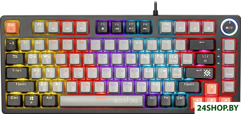 Клавиатура Defender Wildfire GK-213 (серый/черный) Клавиатура Defender Wildfire GK-213 (серый/черный)