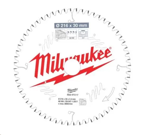 Пильный диск Milwaukee 4932471317 Пильный диск Milwaukee 4932471317
