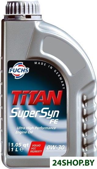 Моторное масло Fuchs Titan Supersyn FE 0W-30 1л Моторное масло Fuchs Titan Supersyn FE 0W-30 1л