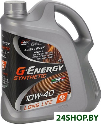 Моторное масло G-Energy Synthetic Long Life 10W-40 5л Моторное масло G-Energy Synthetic Long Life 10W-40 5л
