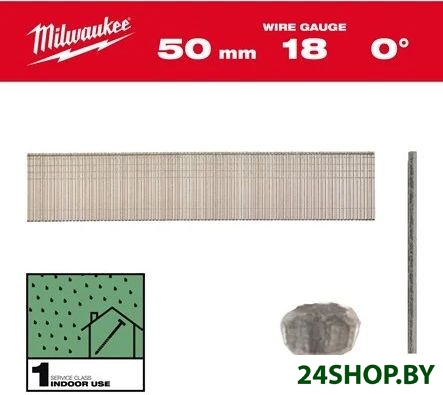 Гвоздь финишный Milwaukee 4932492556 (4000 шт) Гвоздь финишный Milwaukee 4932492556 (4000 шт)