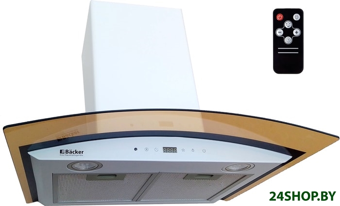 Кухонная вытяжка Backer QD60E-TGL200RC DG White Кухонная вытяжка Backer QD60E-TGL200RC DG White