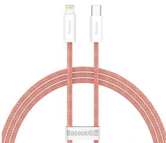 Кабель Baseus Lightning - USB Type-C CALD000007 (1 м, оранжевый) Кабель Baseus Lightning - USB Type-C CALD000007 (1 м, оранжевый)