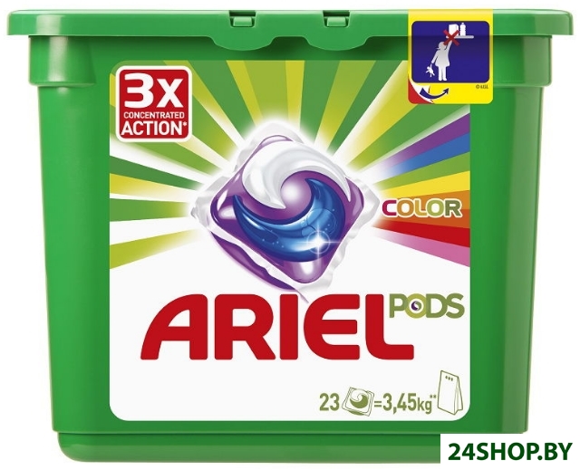 Капсулы для стирки Ariel Все в 1 Pods Color (23 шт) Капсулы для стирки Ariel Все в 1 Pods Color (23 шт)