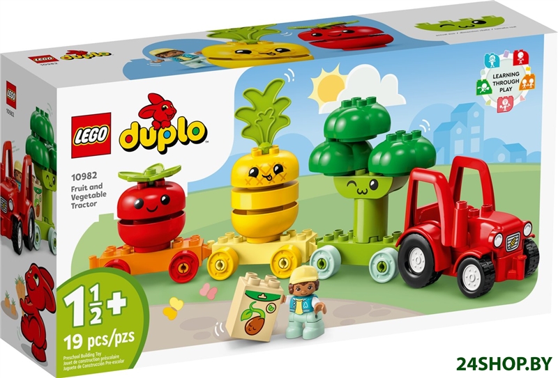 Конструктор LEGO Duplo 10982 Трактор для перевозки овощей и фруктов Конструктор LEGO Duplo 10982 Трактор для перевозки овощей и фруктов