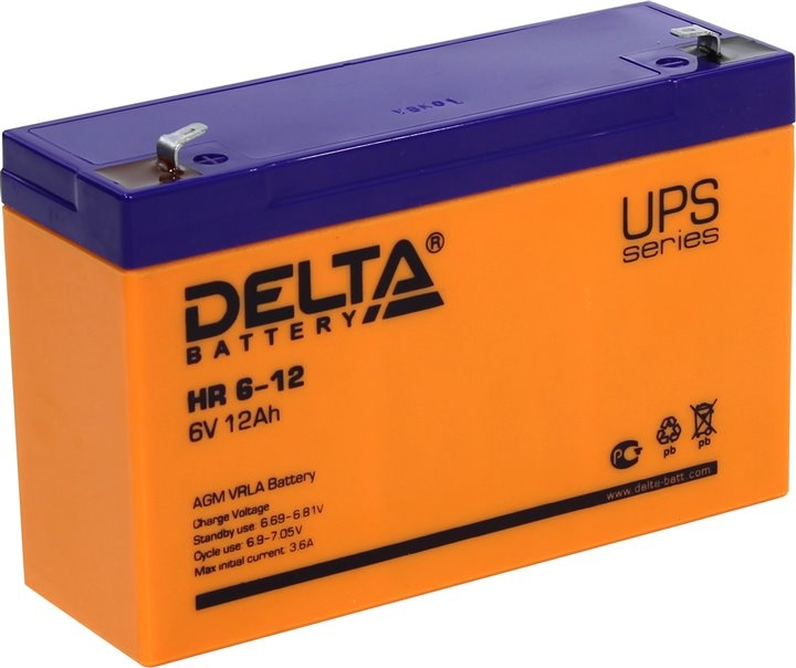 Аккумулятор для ИБП Delta HR 6-12 Аккумулятор для ИБП Delta HR 6-12