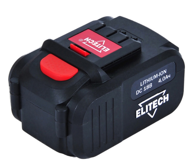 Аккумулятор ELITECH 1820.067700 (18В/4 Ah) Аккумулятор ELITECH 1820.067700 (18В/4 Ah)