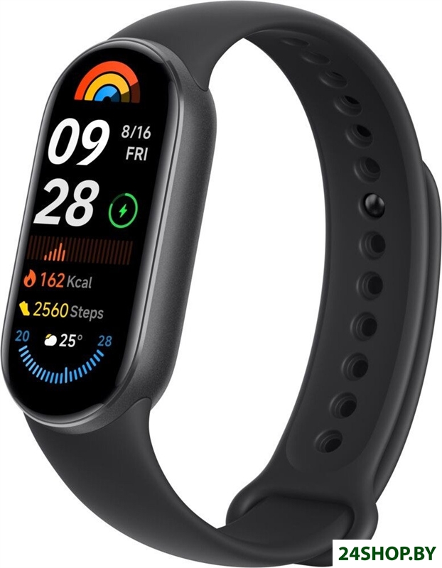 Фитнес-браслет Xiaomi Smart Band 9 (черный, с черным силиконовым ремешком, международная версия) Фитнес-браслет Xiaomi Smart Band 9 (черный, с черным силиконовым ремешком, международная версия)
