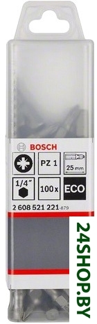 Набор бит Bosch 2608521223 (100 предметов) Набор бит Bosch 2608521223 (100 предметов)