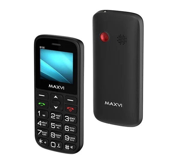 Кнопочный телефон Maxvi B100 (черный) Кнопочный телефон Maxvi B100 (черный)
