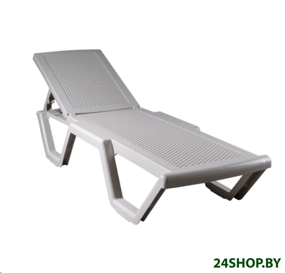 Шезлонг Ellastik Plast Атлант Плетеный 186x63x32 (грей) Шезлонг Ellastik Plast Атлант Плетеный 186x63x32 (грей)