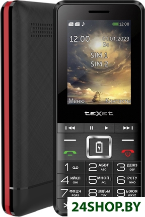 Кнопочный телефон TeXet TM-D215 (черный) Кнопочный телефон TeXet TM-D215 (черный)