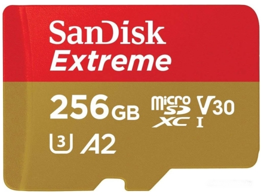 Карта памяти SanDisk Extreme SSDSQXA1-256G-GN6MA 256GB с адаптером Карта памяти SanDisk Extreme SSDSQXA1-256G-GN6MA 256GB с адаптером