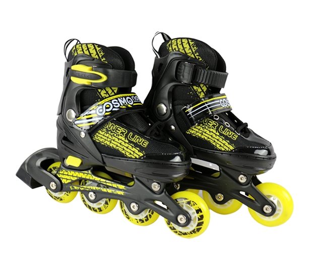 Роликовые коньки Cosmoride Skater (р. 39-42, черный/желтый) Роликовые коньки Cosmoride Skater (р. 39-42, черный/желтый)