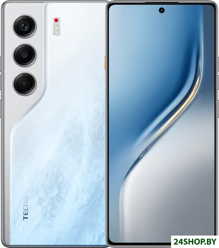 Телефон Tecno Camon 40 8GB/256GB (ледяной белый) Телефон Tecno Camon 40 8GB/256GB (ледяной белый)