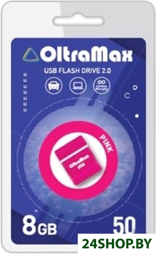 Флеш-накопитель OltraMax OM-8GB-50 (розовый) Флеш-накопитель OltraMax OM-8GB-50 (розовый)