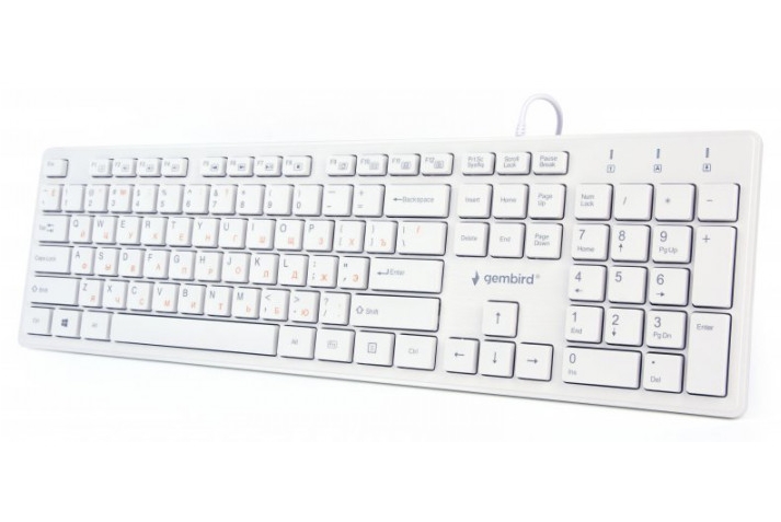 Клавиатура Gembird KB-MCH-03-W-RU Клавиатура Gembird KB-MCH-03-W-RU