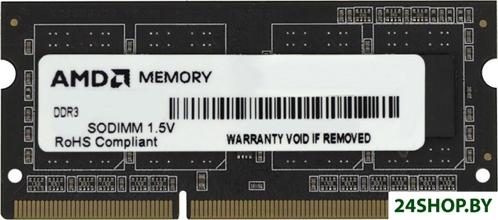 Оперативная память AMD Radeon R5 Entertainment Series 2ГБ DDR3 SODIMM 1600 МГц R532G1601S1S-U Оперативная память AMD Radeon R5 Entertainment Series 2ГБ DDR3 SODIMM 1600 МГц R532G1601S1S-U