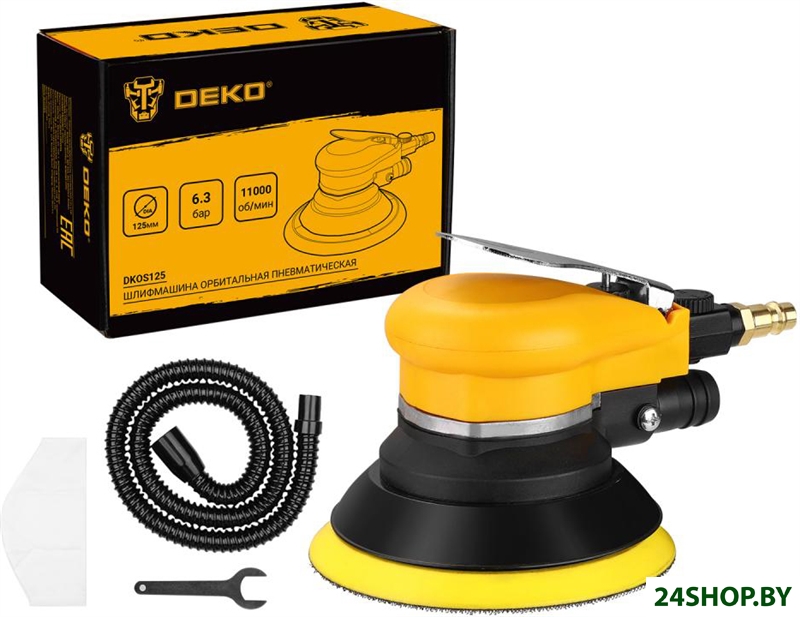 Пневмошлифмашина Deko DKOS125 063-4381 Пневмошлифмашина Deko DKOS125 063-4381