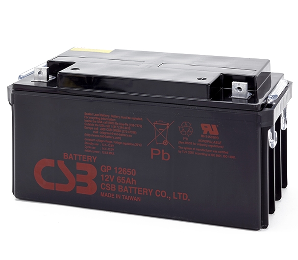 Аккумулятор для ИБП CSB GP12650 (12В/65 А·ч) Аккумулятор для ИБП CSB GP12650 (12В/65 А·ч)