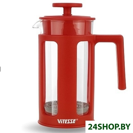 Френч-пресс VITESSE VS-2620 (красный) Френч-пресс VITESSE VS-2620 (красный)