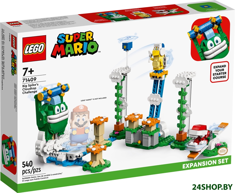 Конструктор LEGO Super Mario 71409 Дополнительный набор Испытание Огромного Спайка в облаках Конструктор LEGO Super Mario 71409 Дополнительный набор Испытание Огромного Спайка в облаках