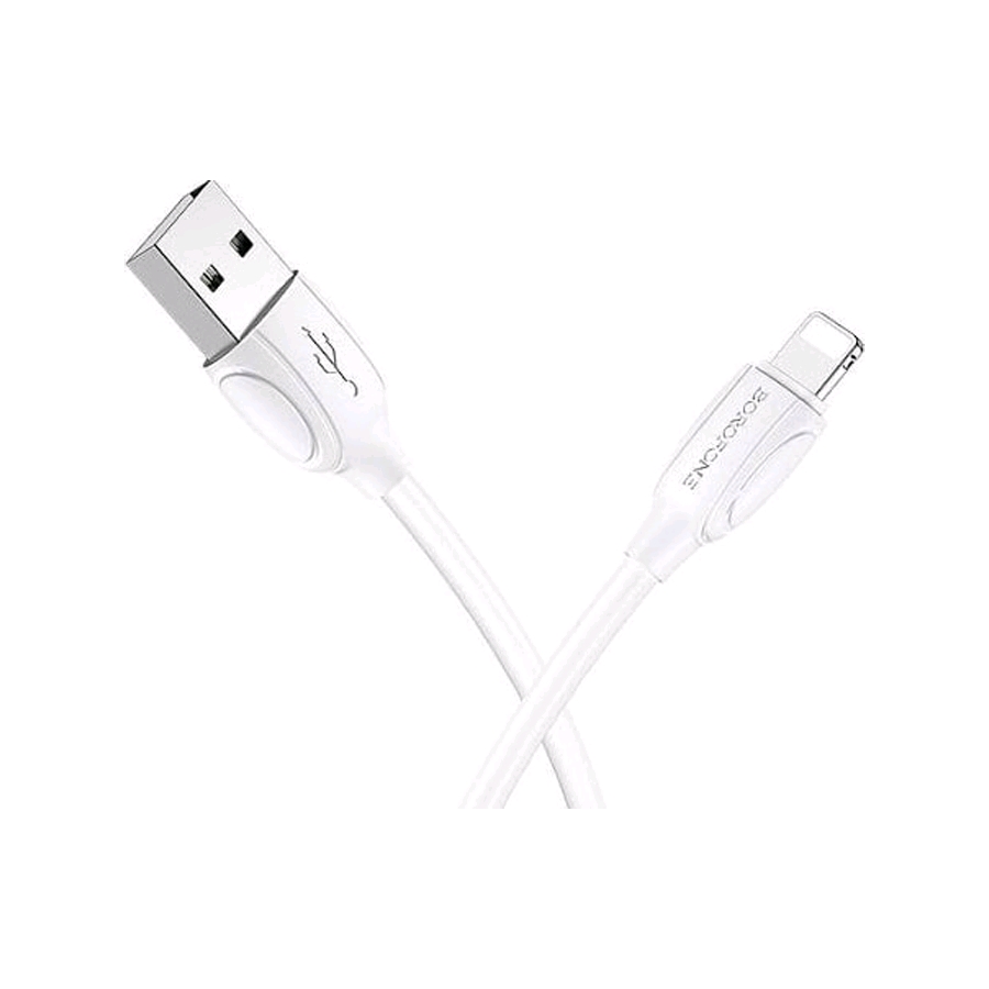 Кабель Borofone BX19 Lightning 1 м (белый) Кабель Borofone BX19 Lightning 1 м (белый)
