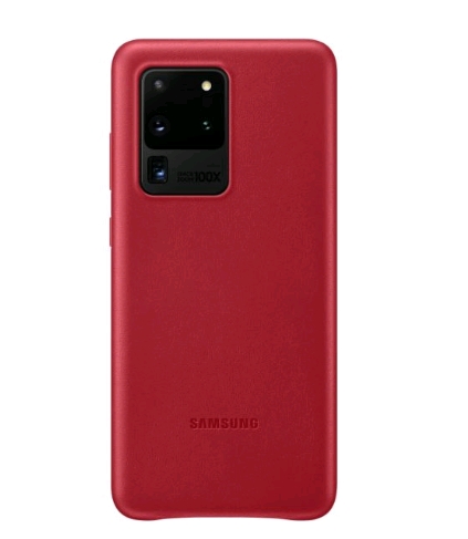 Чехол SAMSUNG Leather Cover для Samsung Galaxy S20 Ultra (красный) Чехол SAMSUNG Leather Cover для Samsung Galaxy S20 Ultra (красный)