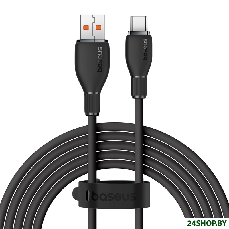 Кабель Baseus Pudding Series USB Type-A - USB Type-C (2 м, черный) (P10355703111-01) Кабель Baseus Pudding Series USB Type-A - USB Type-C (2 м, черный) (P10355703111-01)