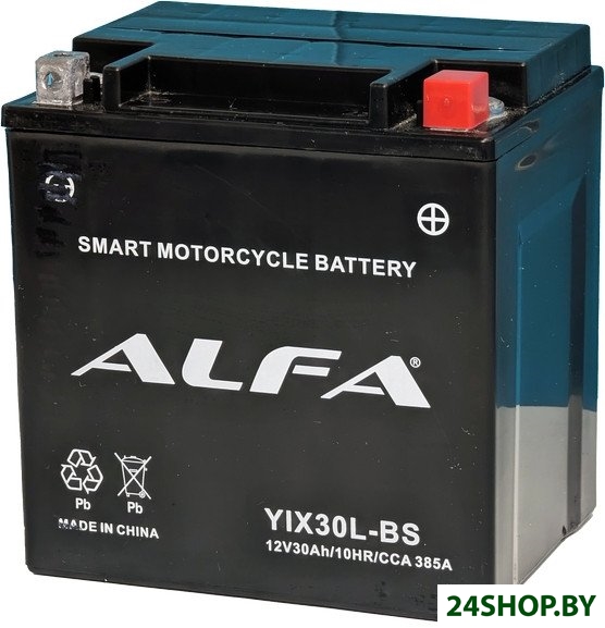 Мотоциклетный аккумулятор ALFA YIX30L-BS (30 А·ч) Мотоциклетный аккумулятор ALFA YIX30L-BS (30 А·ч)