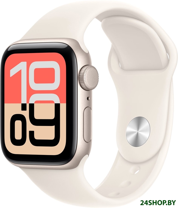 Умные часы Apple Watch SE 3 40 мм (алюминиевый корпус, звездный свет/звездный свет, спортивный силик Умные часы Apple Watch SE 3 40 мм (алюминиевый корпус, звездный свет/звездный свет, спортивный силик