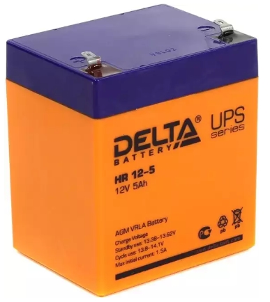 Аккумулятор для ИБП Delta HR 12-5 Аккумулятор для ИБП Delta HR 12-5